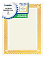 Geographics Foil Certificates, 8-1/2" x 11", Rome Gold, Pack Of 15