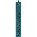PowerGear 6-Outlet Surge Protector, 4' Cord, Teal