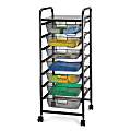 Realspace® 7-Drawer Mobile Organizer, 35 7/16"H x 14 3/4"W x 13 3/5"D, Black 1 thumbnail image