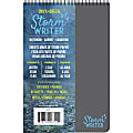 Roaring Spring Storm Writer Notebook - Twin Wirebound - 4" x 6" - 65 Sheets - Water Resistant, Stain Resistant - 1Each
