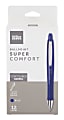 Office Depot® Brand Super Comfort Grip Retractable Ballpoint Pen, Medium Point, 1.0 mm, Blue Barrel, Blue Ink, Pack Of 12 1 thumbnail image