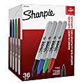 Sharpie® Permanent Fine-Point Markers, Assorted Colors, Pack Of 36 1 thumbnail image