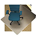 Lorell® Beveled Edge Low Pile Studded Chair Mat, 46" x 60"