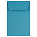 JAM PAPER #1 Coin Business Colored Envelopes, 2 1/4 x 3 1/2, Blue Recycled, 25/Pack