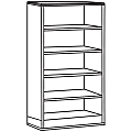 Lorell® 90000-Series 5-Shelf Bookcase, 72"H x 33"W x 16"D, Mahogany