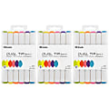 BAZIC Products Dual Tip Sketch Markers, Fluorescent Colors, 6 Per Pack, Set Of 3 Packs 1 thumbnail image