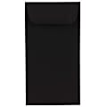 JAM PAPER® #7 Coin Business Premium Envelopes, 3 1/2" x 6 1/2", Smooth Black, Pack Of 25