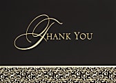 Custom All Occasion, Gilden Details Greeting Cards With Envelopes, 7-7/8" x 5-5/8", Pack of 25