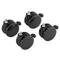 HON® Coordinate Height-Adjustable Base Caster Add-On Kit, 2 3/8" Diameter, Black, Pack Of 4 1 thumbnail image