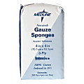 Medline Gauze Sponges, Nonsterile, 4" x 4", 8-Ply, Box Of 200 1 thumbnail image