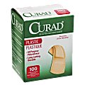 Medline Plastic Adhesive Bandages, 3/4" x 3", Neutral, Box Of 100 1 thumbnail image
