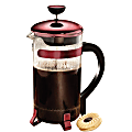 Primula Classic PCRE-6408 Coffee Maker - 1 quart - 8 Cup(s) - Multi-serve - Metallic Red - Glass, Steel