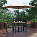 Flash Furniture Lark 5-Piece All-Weather Deck/Patio Set, Tan