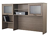 Realspace® Magellan 58"W Hutch For Corner Or L-Shaped Computer Desks, Gray 1 thumbnail image