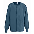 Medline ComfortEase™ Unisex Warm-Up Scrub Jacket, 4X, Caribbean Blue 1 thumbnail image