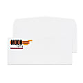 Gummed Seal, Stationery Envelopes, 4-1/8" x 9-1/2",  Full-Color Raised Print, Custom #10, 24 lb. White Linen, Box Of 250