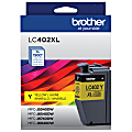 Brother® LC402XL Yellow High-Yield Ink Cartridge, LC402XLY