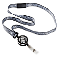 ID Avenue 3-In-1 Lanyard, 19", Black/White