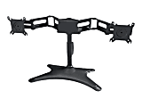 DoubleSight DS-224STB - Stand - Tilt & Swivel - for 2 LCD displays - black - screen size: up to 24" - desktop stand - TAA Compliant 1 thumbnail image