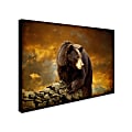 Trademark Global The Bear Went Over The Mountain Gallery-Wrapped Canvas Print By Lois Bryan, 14"H x 19"W