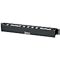 PANDUIT PatchLink Horizontal Cable Manager - Cable Manager - Black - 1U Rack Height - 19" Panel Width 1 thumbnail image