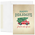 Custom Full-Color Holiday Cards With Envelopes, 5" x 7" Holiday Cargo, Box Of 25 Cards