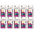 Charles Leonard Pushpins, 7/16", Assorted Colors, 100 Pushpins Per Box, Pack Of 10 Boxes 1 thumbnail image