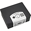 Steelmaster Electronic Security Cash Box - Combination, Key, Digital Lock - Scratch Resistant, Fire Resistant, Chip Resistant - for Passport, Jewellery, Cash - Overall Size 6.3" x 12.9" x 11.1" - Black - Steel