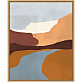 Amanti Art Sedona Colorblock IV by Victoria Borges Framed Canvas Wall Art Print, 20”H x 16”W, Maple 1 thumbnail image