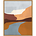Amanti Art Sedona Colorblock IV by Victoria Borges Framed Canvas Wall Art Print, 20”H x 16”W, Maple