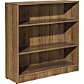 Lorell® 36"H 3-Shelf Bookcase, Walnut 1 thumbnail image