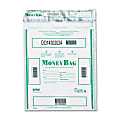 PM Tamper-evident Deposit Bags - 9" Width x 12" Length - Clear - 100/Pack - Currency