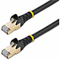 StarTech.com 2ft Black Cat6a Shielded Patch Cable - Cat6a Ethernet Cable - 2 ft Cat 6a STP Cable - Snagless RJ45 Ethernet Cord - C6ASPAT2BK 1 thumbnail image