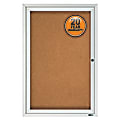 Quartet® Enclosed Outdoor 1-Door Bulletin Board, 36" x 24", Aluminum Frame With Silver Finish 1 thumbnail image