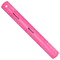 Westcott® Shatterproof Ruler, 12", Pink Glitter