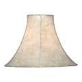 Kenroy Home Fashion Match Faux Leather Bell Lamp Shade, 12"H x 15"W, Tan