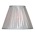 Kenroy Home Fashion Match Fabric Drum Lamp Shade, 12"H x 15"W, Silver