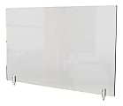 Ghent Partition Extender, With Screws, 30"H x 42"W x 13/16, Clear