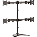 StarTech.com Quad Monitor Stand - Crossbar - Steel - Monitors up to 27"- Vesa Monitor - Computer Monitor Stand - Monitor Arm - Up to 27" Screen Support - 70.55 lb Load Capacity - 32.2" Height x 12.4" Width x 34.8" Depth - Desktop, Freestanding - Steel