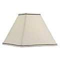 Kenroy Home Fabric Square Lamp Shade, 11"H x 14"W, Taupe