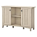 Bush Furniture Salinas Storage Cabinet With Doors, Antique White, Standard Delivery