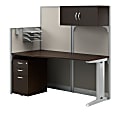 Bush Business Furniture Office In An Hour Straight Workstation, Mocha Cherry, Standard Delivery, WC3689203STGK 1 thumbnail image