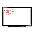 The Board Dudes Magnetic Dry Erase Board - 72" (6 ft) Width x 48" (4 ft) Height - White Surface - Black Frame - Rectangle - 1 Each 1 thumbnail image