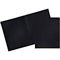 JAM Paper® Plastic 2-Pocket POP Folders, 9 1/2" x 11 1/2", Black, Pack Of 6 1 thumbnail image