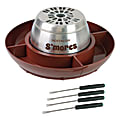 Nostalgia Electrics NLSM4BR Indoor Electric Stainless Steel S'mores Maker, Brown