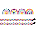 Teacher Created Resources Magnetic Border, Oh Happy Day Rainbows, 24' Per Pack, Set Of 2 Packs