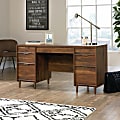 Sauder® Clifford Place 59"W Mid-Century Executive Computer Desk, Grand Walnut