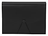 Office Depot® Brand Plastic File, 13 Pocket, Expansion 5-1/2", 8 1/2" x 11", Letter, Black, Pack of 1 1 thumbnail image