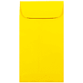 JAM PAPER #7 Coin Business Colored Envelopes, 3 1/2 x 6 1/2, Yellow Recycled, 25/Pack