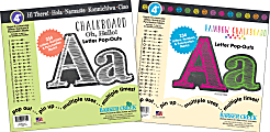 Barker Creek Letter Pop-Outs Sets, White Chalk/Rainbow Chalk, Pack Of 2 1 thumbnail image
